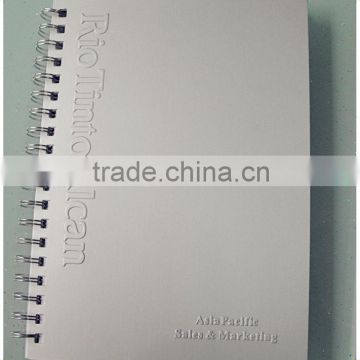 high quality A4 aluminum hard cover spiral bound notebook