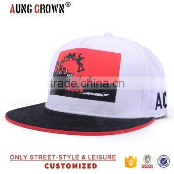 Sublimation printed trendy designer snapback hats custom logo