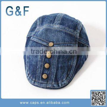 Fashion Design Denim Fabric Hats For Kids