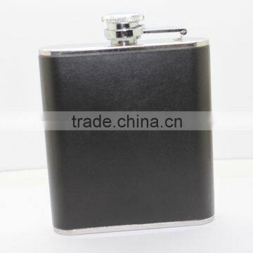 High quality Stainless steel 6oz flagon hip flask with cigarette case