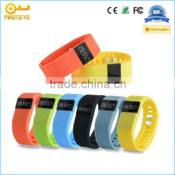 Factory sale cheap custom smart silicon wristband TW64 , sleeping/working/monitoring