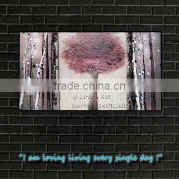 modern decorative wall art birch trees oil painting