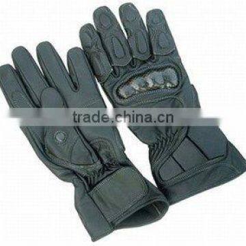 DL-1490 Leather Motorbike Racing Gloves , German Gloves