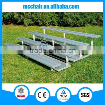 MC-4F single seat bleachers aluminum bench