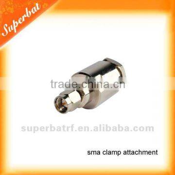 RF Coaxial Cable Connector SMA Male Clamp Attachment