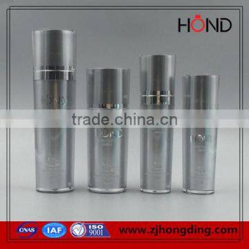 Straight round acrylic jars 30ml 50ml 80ml 120ml silver line ; 50 ml acrylic cream jar;cosmetic packaging