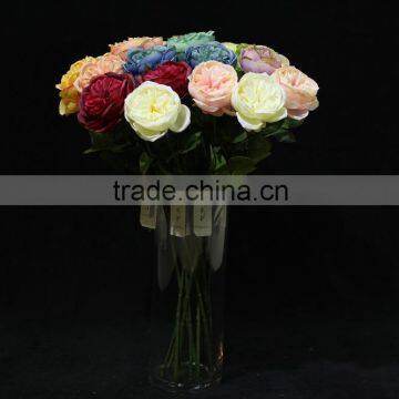 Artificial autumn rose silk flower for wedding decoration from England