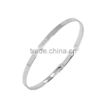 Memories Bangles with Customize Design Word 'ATTITUDE' with 4mm/7mm Width