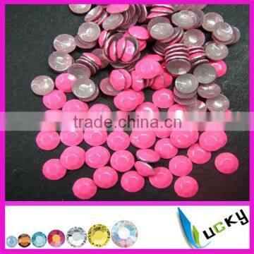 hot fix rhinestuds neon pink hotfix octagon neon pink