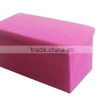 Very useful!Pink PVC Leather foldable storage bench