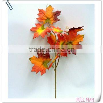 Indoor Decorative Leaves H56cm Autumn Silk Artificial Maple Leaves