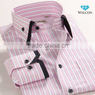 Latest design long sleeve 100% cotton casual style fashion men's dress shirt