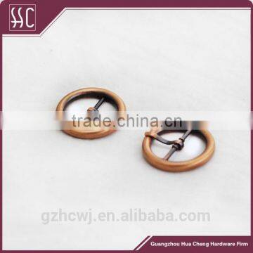 round 20mm red bronzed pin buckle for bag accessories