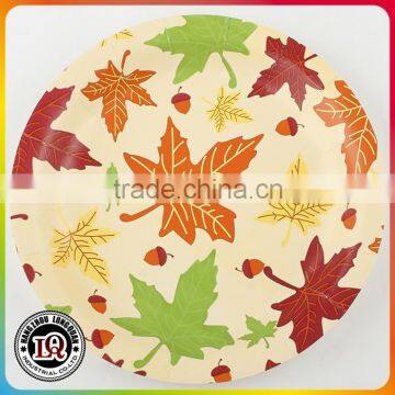 Disposable 7" Custom Printed Partyware Round Paper Plate