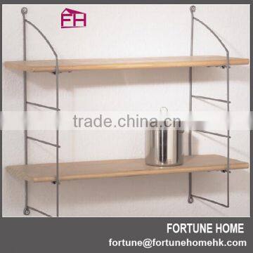 decorative wall mounted wire ladder shelf