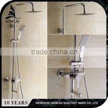 Top selling wall mounted shower mixer set,Rose gold finish mixer shower