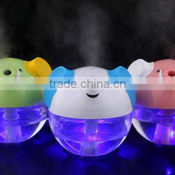 Cute Animal Shaped 230ml Cool Mist Humidifier / Air Purifier/ Air Freshener With LED Light