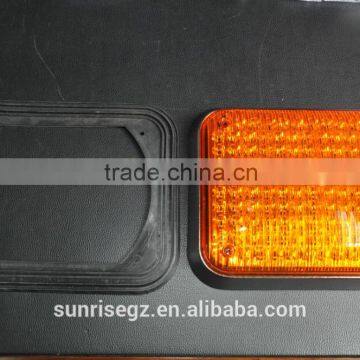 LED Ambulance Emergency Strobe Light/LED Security Emergency Flash Strobe Light(SR-AE-065H-LED-Amber)W Chrome Frame & Rubber Base