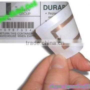 rfid uhf stickers for vehicle with rfid passive label stick on the rfid windshield label with anti-tamper