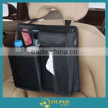 Multi Functions Black Big Volume Organiser Storage Bag For Auto Car Seat