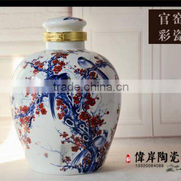 Good in stock Jingdezhen hand draw faience Ceramic Wine bottles