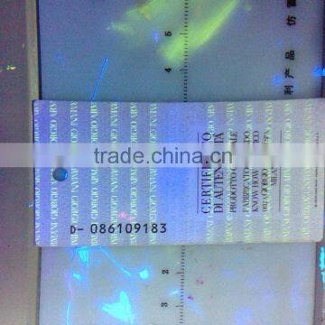 anti-counterfeiting luxury hang tag/clothing tag