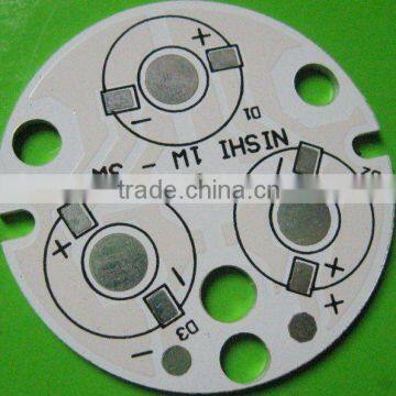 3*1W LED PCB/heatsink