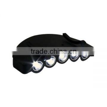 5LEDs Plastic Cap Hat Light 2*CR2032 Battery Powered LED Fishing Light Hat Light Sale Black LED Headlamp for Fishing photo-5