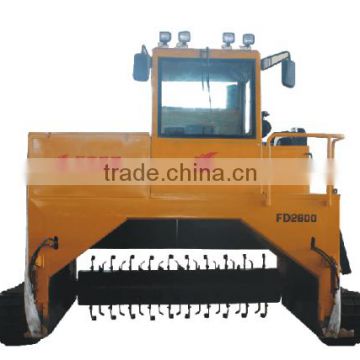 organic fertilizer compost windrow mixter turnning machine