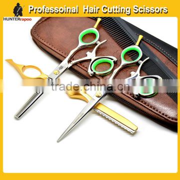 Hunterrapoo Brand 6.0inch Professional Barber Scissors Set for hairdressing salons