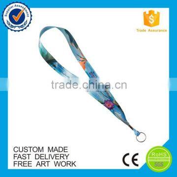 2016 polyester colorful OEM custom eco-friendly lanyard