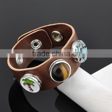 Hot New Products For 2015 Snap Button Faux Leather Bracelet photo-2