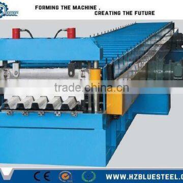 Metal Floor Deck Roll Forming Machine, Glazed Aluminium Roof Floor Tile Making Machine