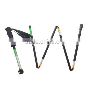 5 Sections Alumium7075 Telescopic Adjustable Trekking Pole Nordic Folding Walking Stick Hiking Pole photo-2