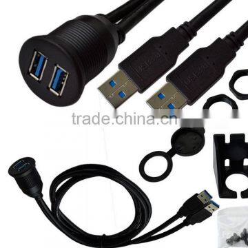 Double Mouth See Waterproof Line Car Shipping Motorcycle Dashboard Panel Data Extension 2 Meters photo-6