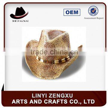 Coffee Dyed Brim Cowboy Man Hat