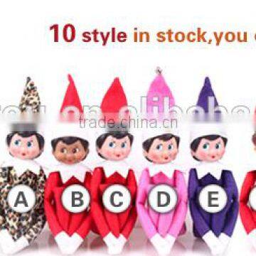 10 Style ELF On The Shelf Xmas Dolls And Soft Book 21*21cm Holiday Gift Elf on Shelf photo-2
