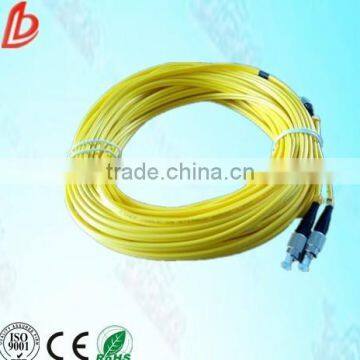 FC singlemode 9/125 duplex pvc jacket fiber optic pach cord optical fiber patch cord cable