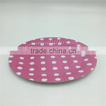 China custom printed disposable paper plates