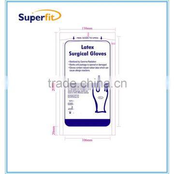 Powered sterile latex surgical gloves