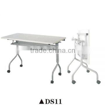 Long study computer table desk folding table with wheel DS11