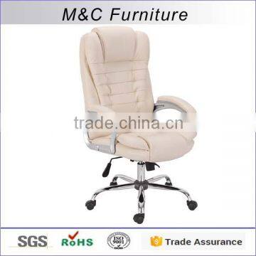 Commercial no Folded white color office furniture chair