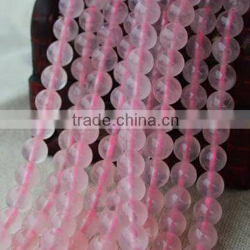 8mm natural round rose quartz gemstone strand beads