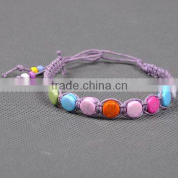 2014 new bracelets braided cotton bracelet