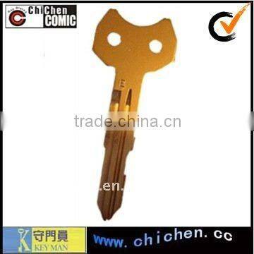 Brass blank key for cars