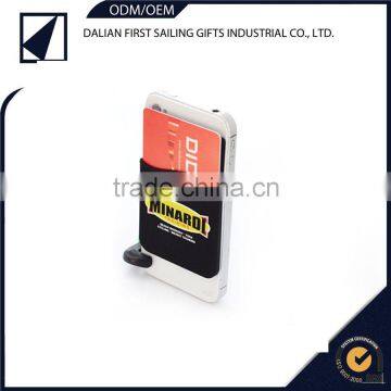 Tradeshow giveaways customized design silicone card holder adhesive