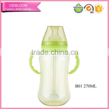 Logo customed portable PPSU material bottle for babies with Handle