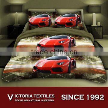 3D reactive printed 100% microfiber 120GSM comforter 4pcs bedding sets all sizes