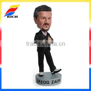 Home decorative create resin bobble head figures custom