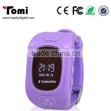 Child wrist watch phone Position monitoring kids gsm gps tracker watch